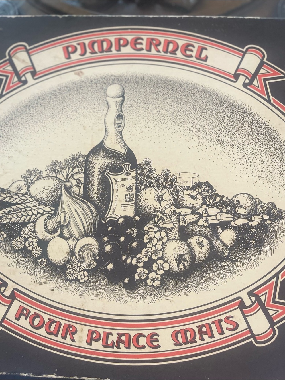 VINTAGE Four PIMPERNEL PLACEMATS